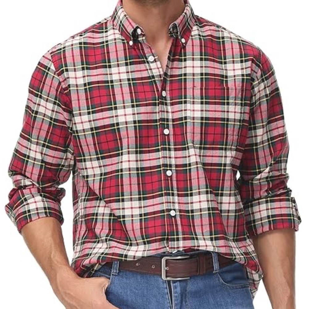 RL Chaps Long Sleeve Button Down Tartan Flannel NWT sz XXL